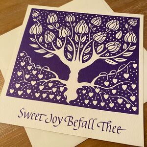 Sweet Joy Befall‎ thee Illumination/Amazing Grace Merry Christmas Greetings Card